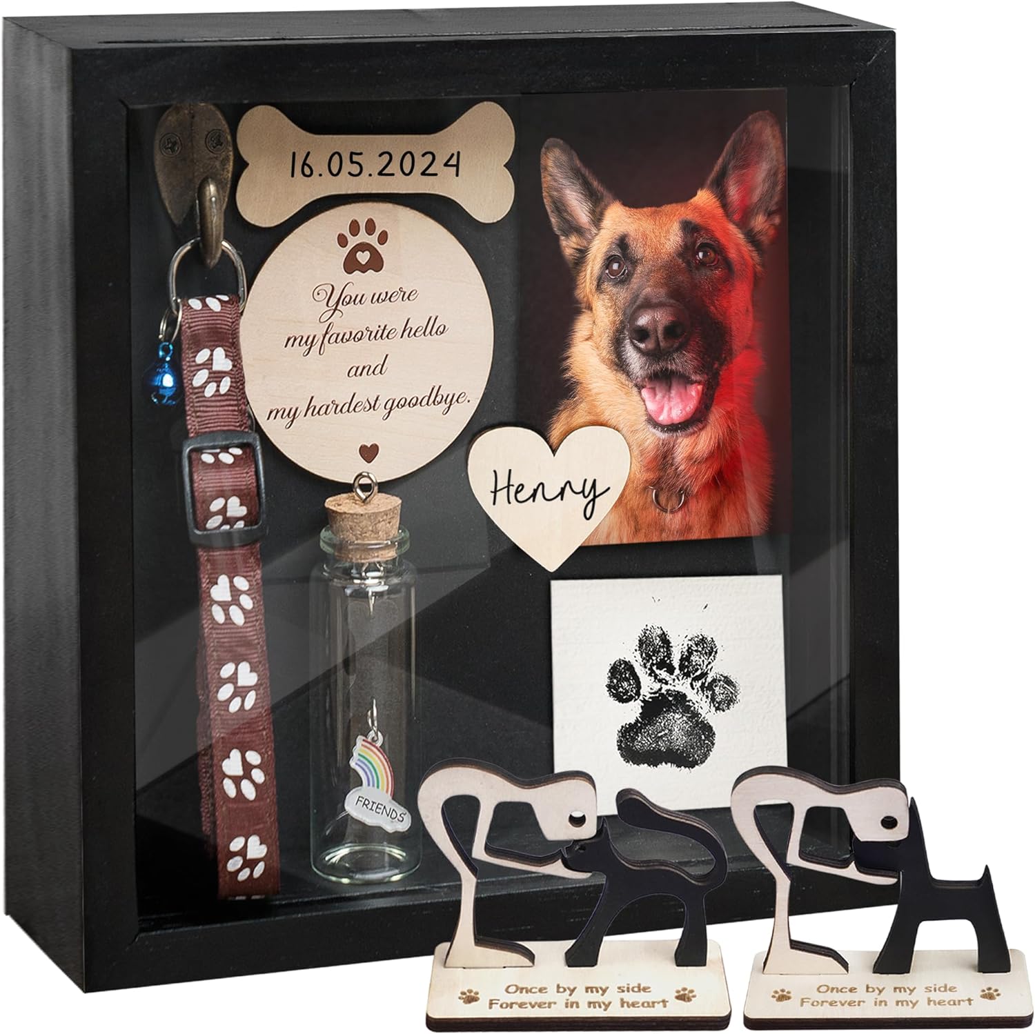 Pet Memorial Shadowbox, Dog Condolence Gifts, Pet Loss Sympathy Gifts, Pet Shadow Box, Pet Memorial, Cat Lover Gift, Christmas Gift